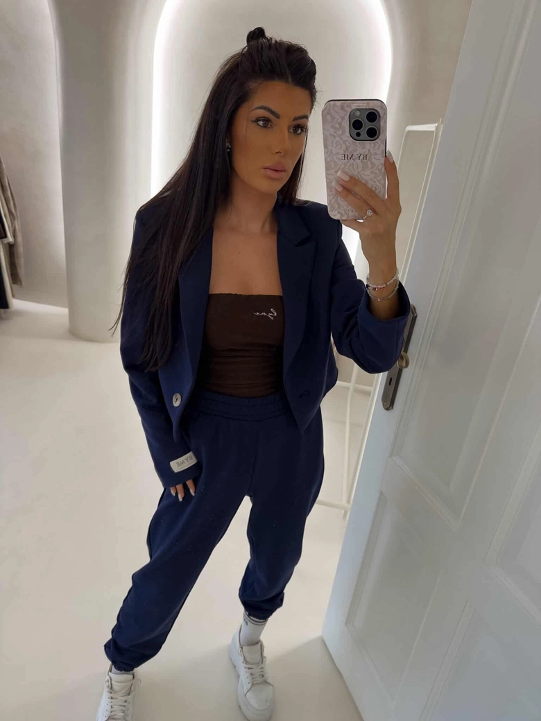 Spodnie dresowe CLASSIC - granatowe