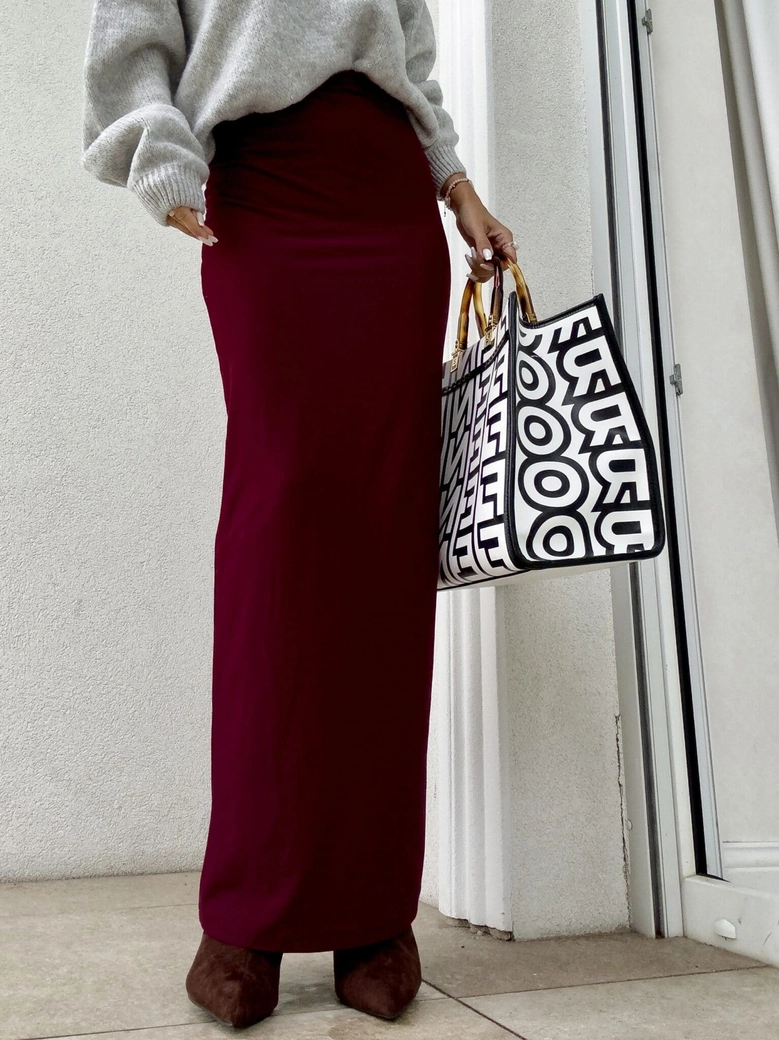 Spódnica VOGUE – bordowa