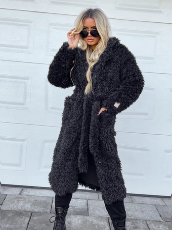Płaszcz FUR – czarny