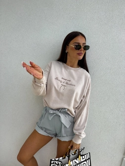 Bluza GOODNESS - jasny beż