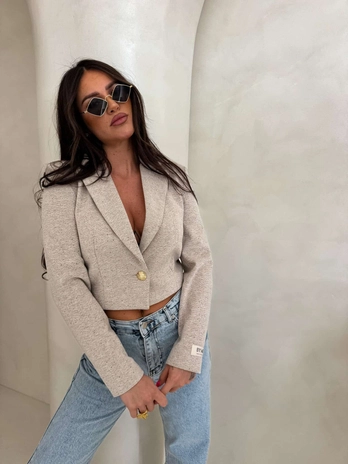 Marynarka SLIM melange - multi