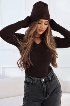 Czapka BG Hola | gorzka czekolada