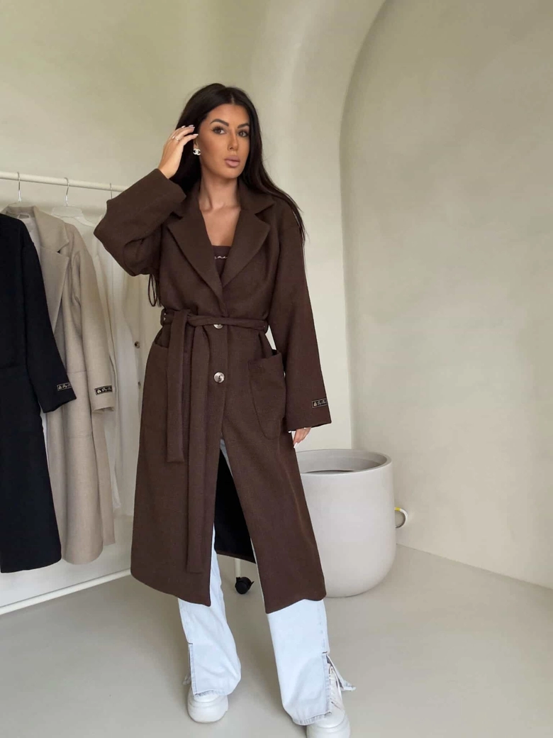 Płaszcz BOSS – czekoladowy