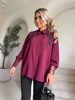 Koszula CHARLOTTE - bordo