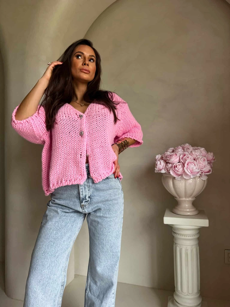 Kardigan ROYAL - różowy