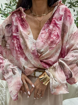 Koszula OVER SPRING - jasny róż