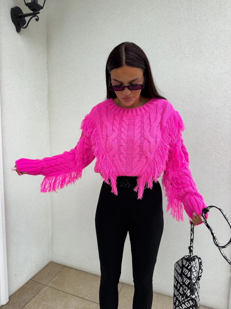 Sweter INDIANA - barbi róż