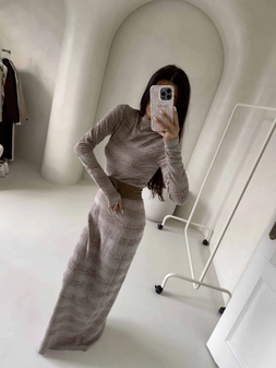 Komplet NIFE – beżowy