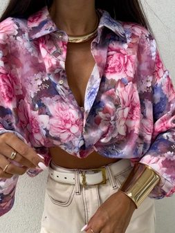 Koszula OVER SPRING - piwonia