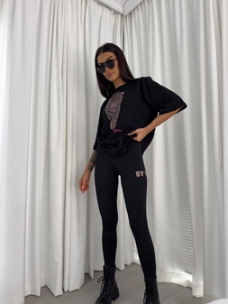 Legginsy WOW - czarne