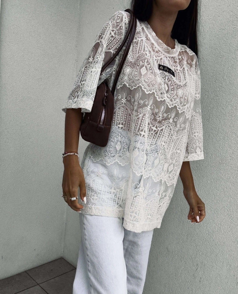 Bluzka PEROLA – ecru