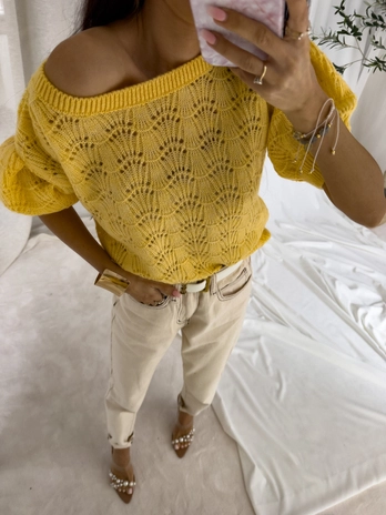 Sweter SENSES – żółty