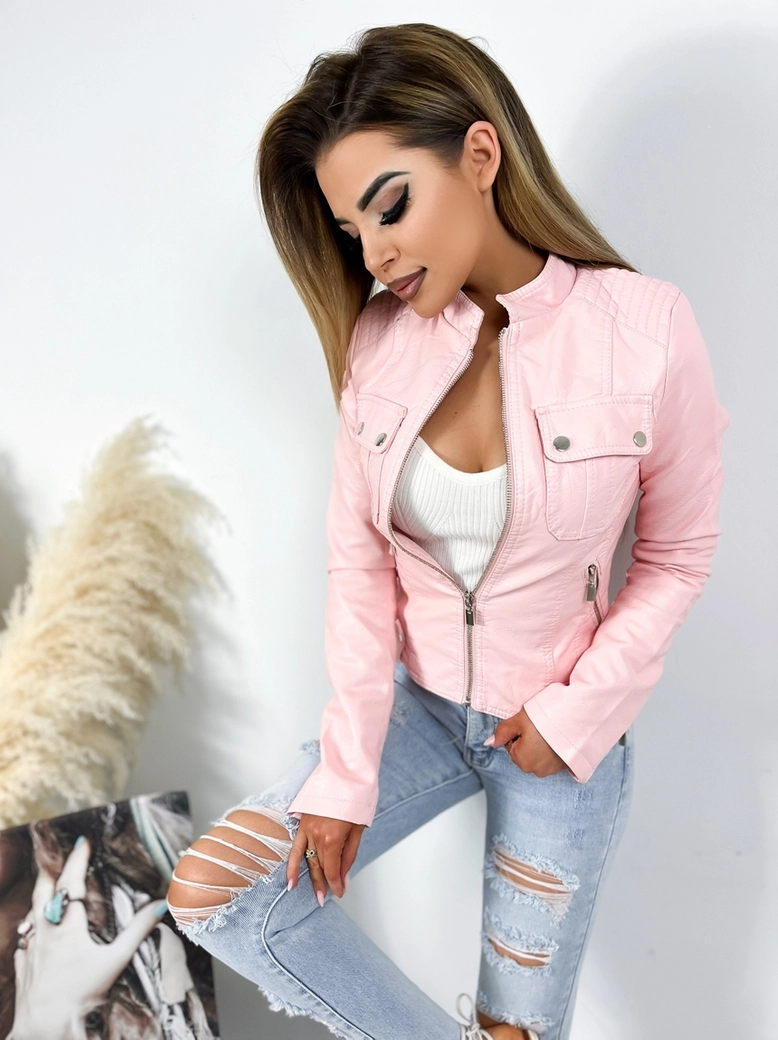 Ramoneska jasnoróżowa z kieszonkami P183