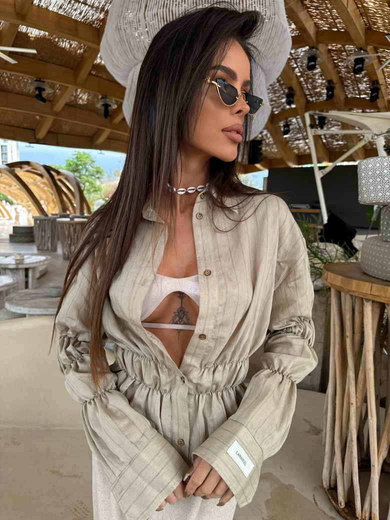 Koszula DEEP SEA taupe