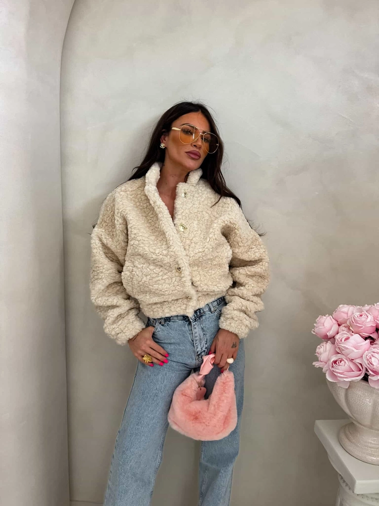 Kurtka bomberka CLOUDY – ecru