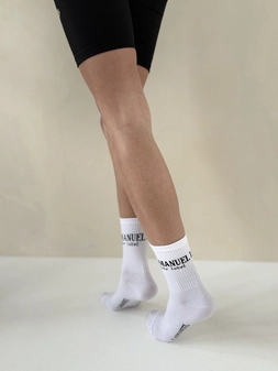 Skarpety LABEL białe/czarne