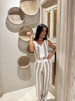 Komplet SANDY ecru/beż