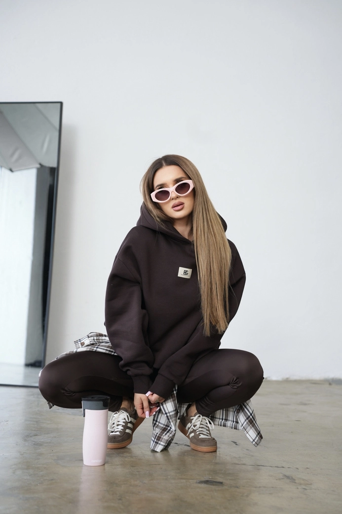 Bluza damska BG Bebe | gorzka czekolada