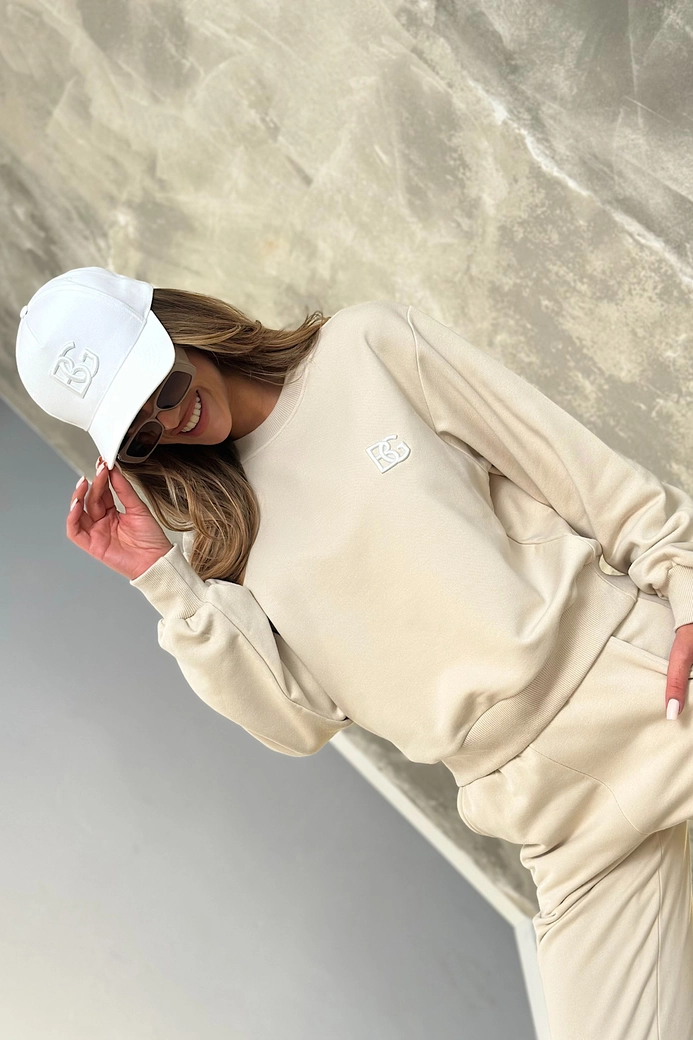 Bluza damska BG Basic | jasny beż CY20679