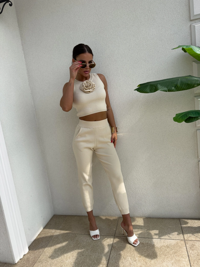 Komplet DELANI ROSE – jasny beż