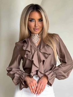 Bluzka ZARRA - mokka