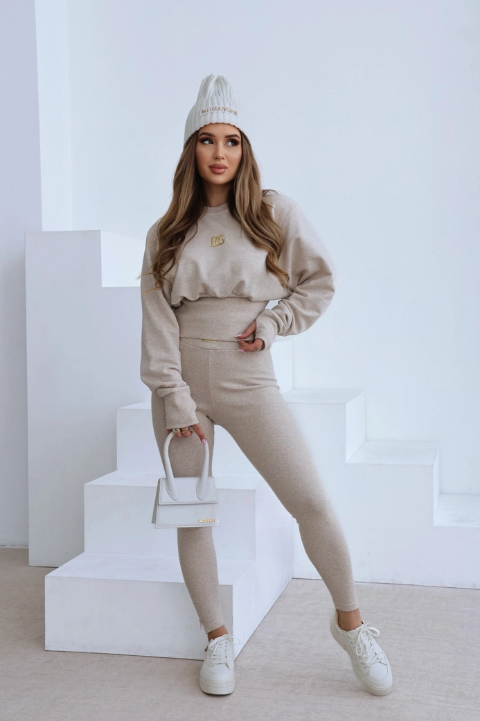 Bluza damska BG Eternal | beż melanż