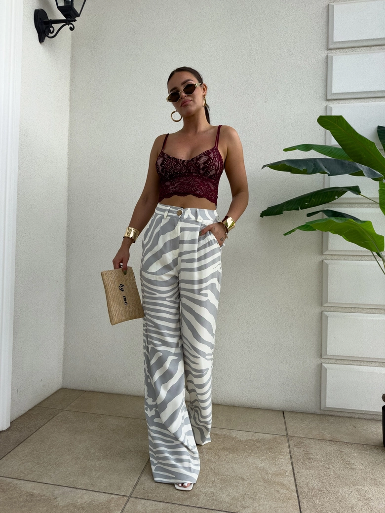 Top gorset KORONKOWY - bordowy