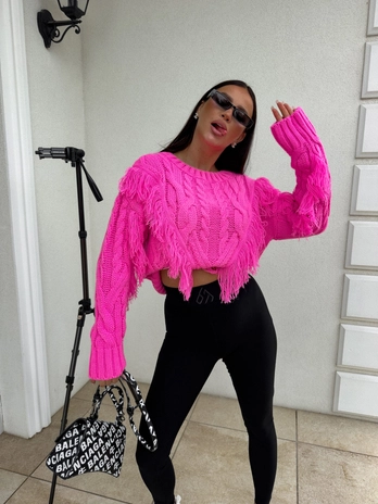 Sweter INDIANA - barbi róż