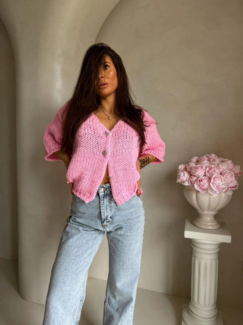 Kardigan ROYAL - różowy