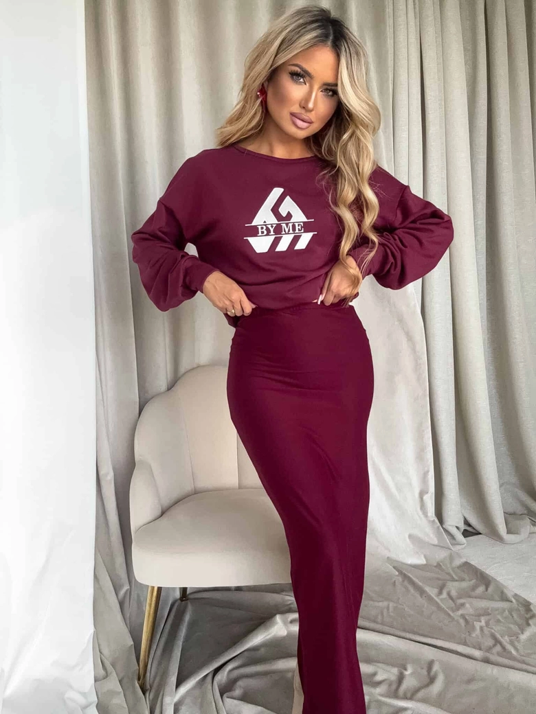 Spódnica VOGUE – bordowa