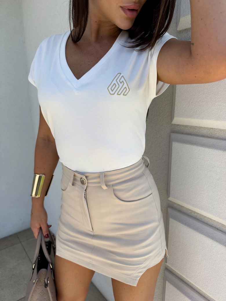 T-shirt MAYBE - ecru