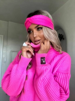 Opaska CATI - mocny róż