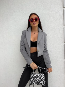 Marynarka dresowa SLIM - szara