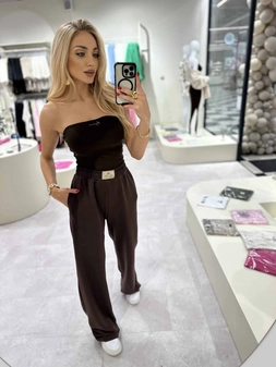 Spodnie SEVEN – czekoladowe