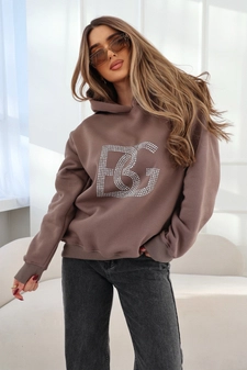Bluza damska BG Diamond | cappuccino