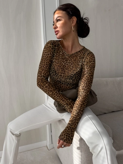 Bluzka SHY - panterka C18956