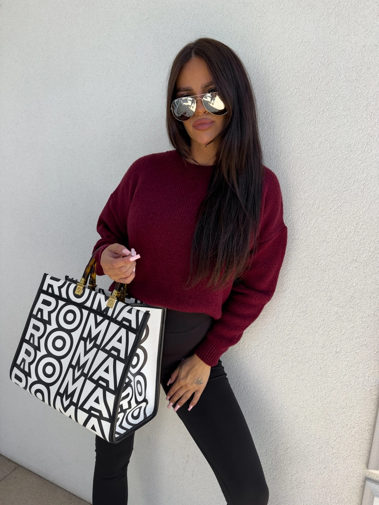 Sweter NERYS – bordowy