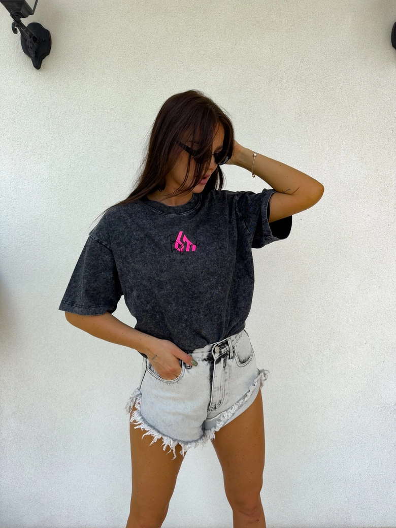 T-shirt MONETTE - czarny