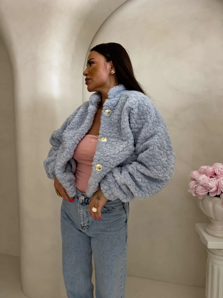 Kurtka bomberka CLOUDY – baby blue