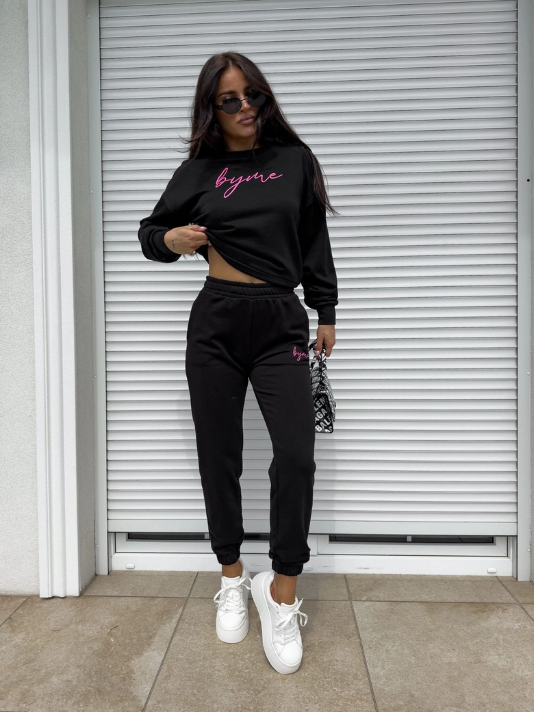 Bluza dresowa LOGO – czarna