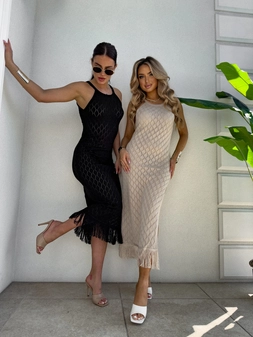 Sukienka BOGINI - mokka