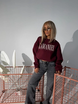 Bluza CREATIVE bordo