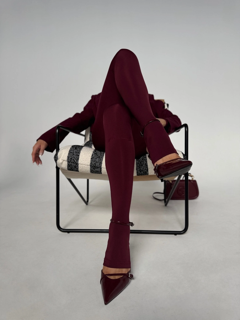 Legginsy HIDDEN bordo