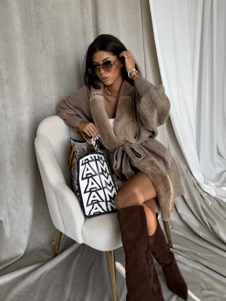 Kardigan DREAM - mokka