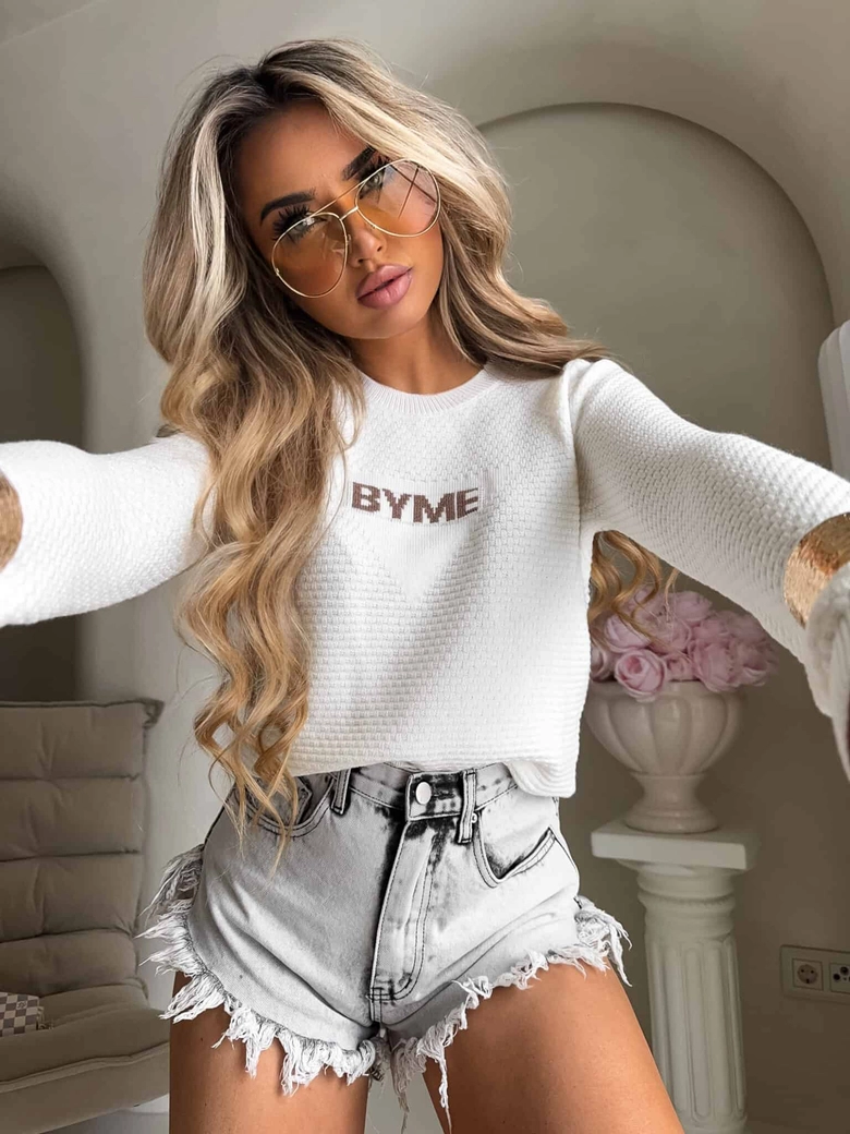 Sweter CRISTAL – ecru