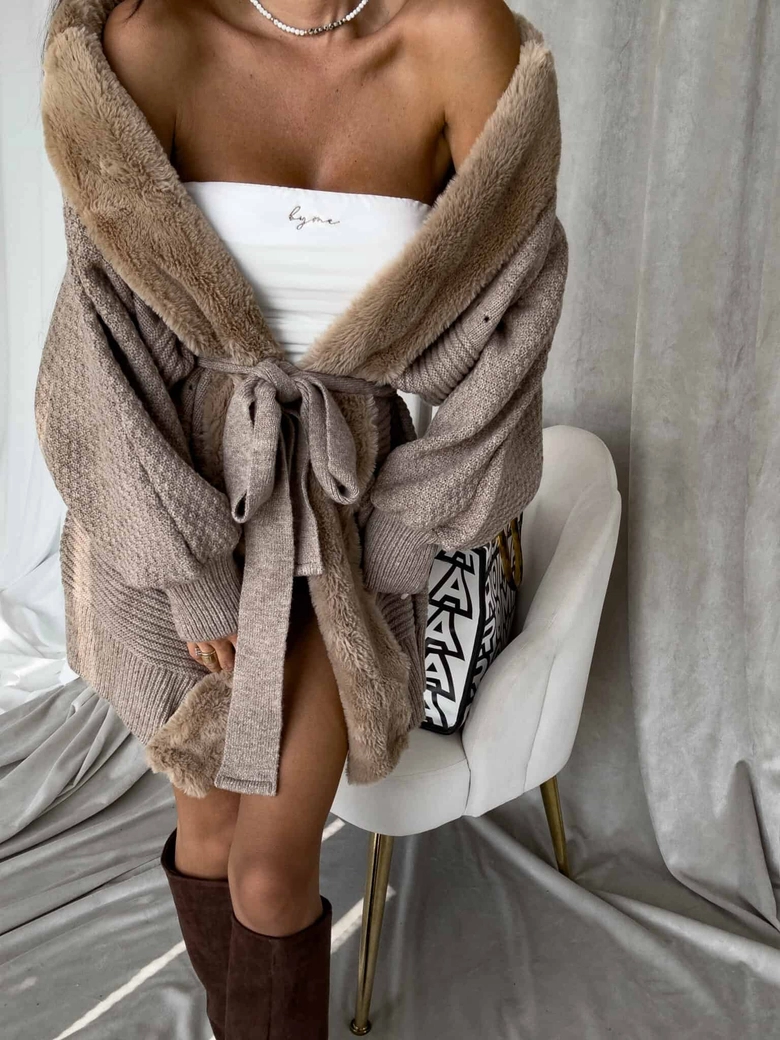 Kardigan DREAM - mokka