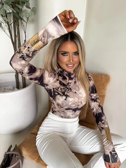 Bluzka SKIN CHAOS – jasny beż