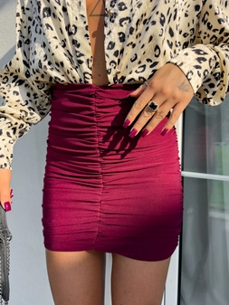 spódnica MARSZCZONA – bordo BYME17158