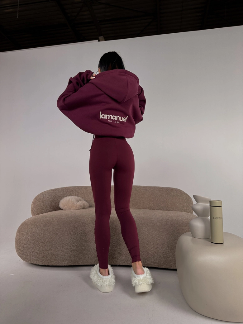 Legginsy CURVE bordo