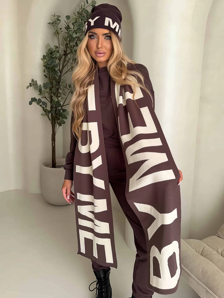 Czapka BY ME - czekoladowa